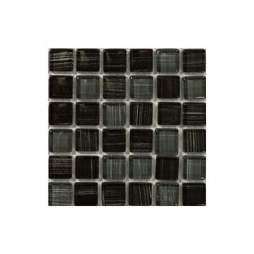 Dell' Arte BLACK LINEA Mozaika szklana poler 300x300 15mmx15mm